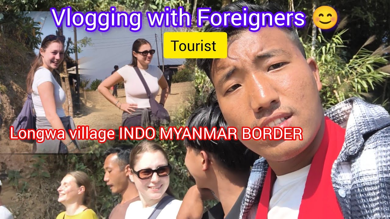 Simple Vlog with Foreigners 😊 //Longwa village @Lambunaga #vlog #village #foreigner 