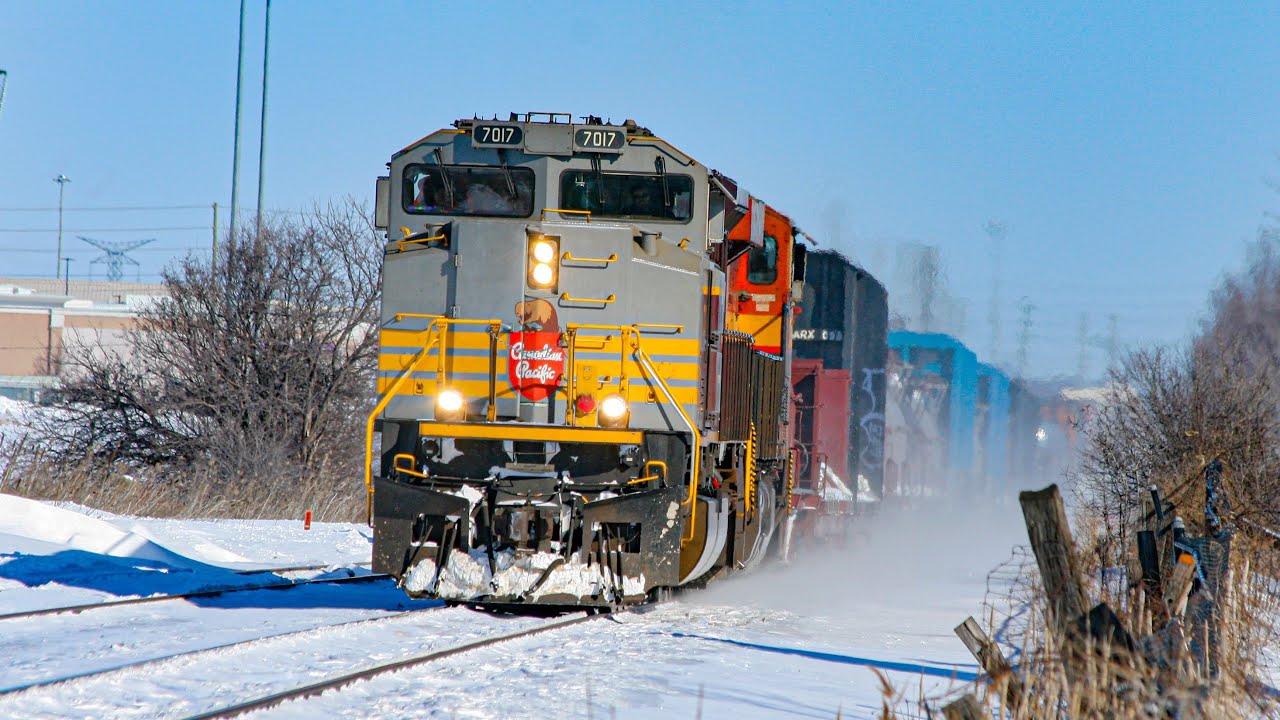 HERITAGE LEADING! CP 7017 at Hornby East, ON (FEB 8, 2026)
