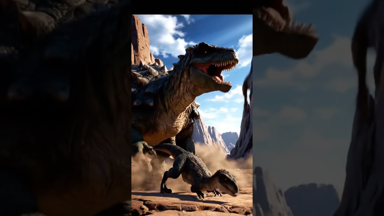 dinosaur fight  😥
