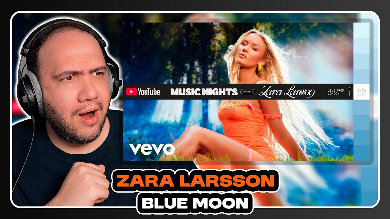 Zara Larsson - Blue Moon (Live From London - YouTube Music Nights) | TEACHER PAUL REACTS 🇸🇪