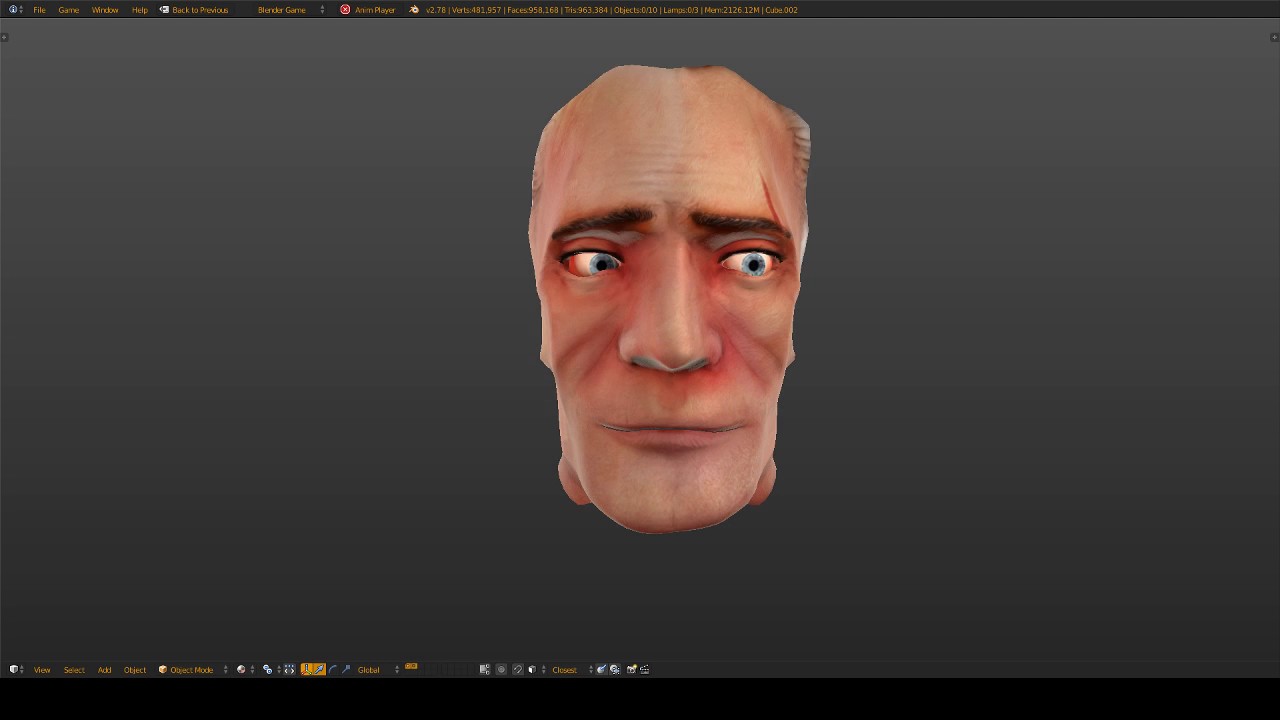BGE Ingame face test