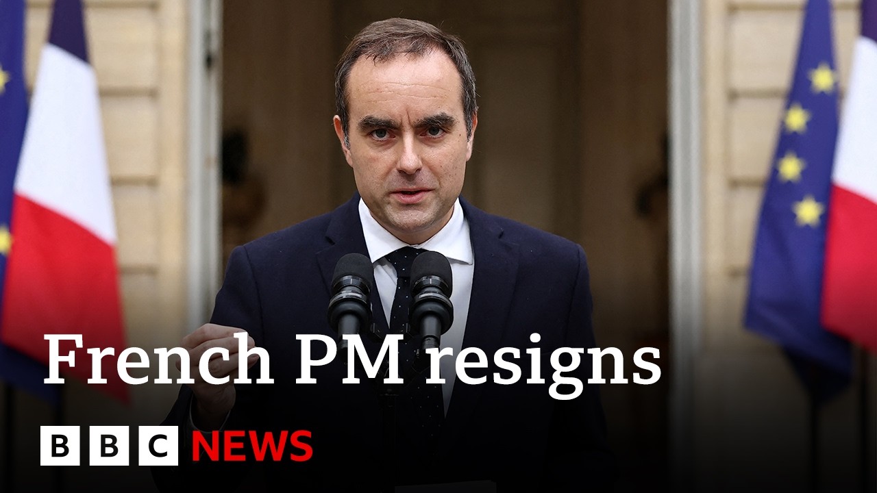 France in fresh political crisis as Prime Minister S&eacute;bastien Lecornu resigns | BBC News