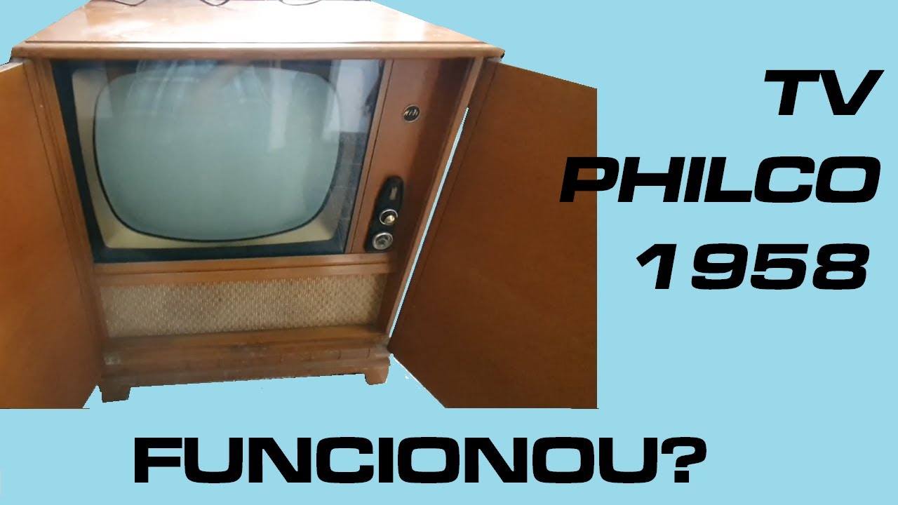 Funciona ou explode? TV Antiga Valvulada Philco B229 (1958)