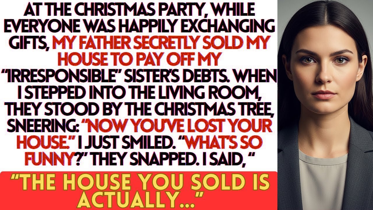 At the Christmas party, my father secretly sold my house to pay my “irresponsible” sister’s debt