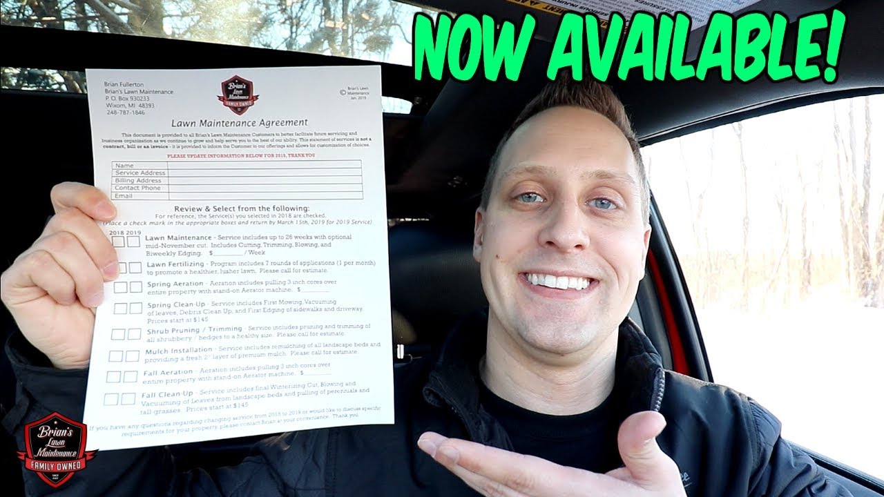 2019 Lawn Inquiry Form ► Getting Ready For Lawn Care + Free PDF Download!
