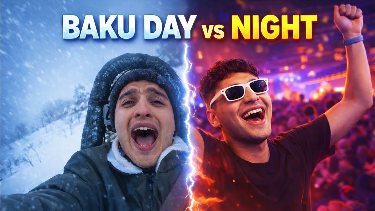 Baku Night Life 🇦🇿 | Shahdagh Roller Coaster Ride We Didn’t Expect ❄️