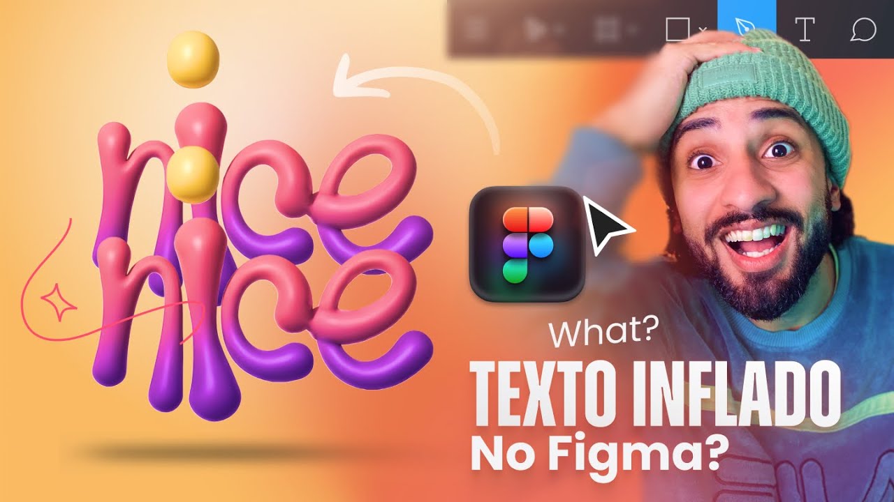 Efeito de TEXTO INFLADO 3D no Figma! 🤯