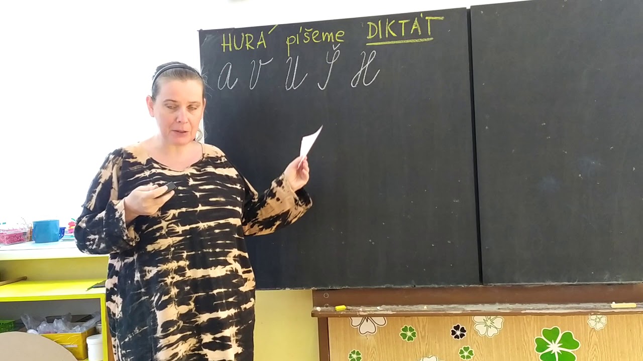 ZŠ Velký Šenov, 1. třída - Hurá, zase diktát