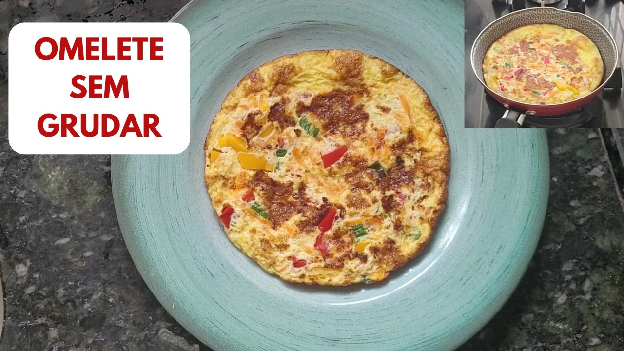 Como Fazer Omelete de Legumes Fácil Sem Grudar
