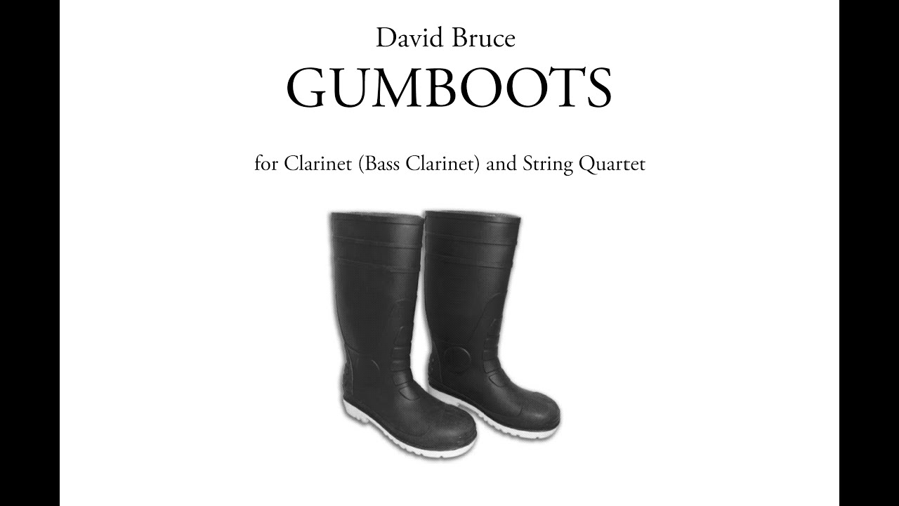 Gumboots by David Bruce - score follow