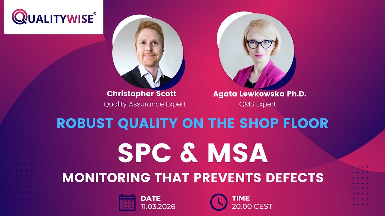 [WEBINAR] Robust Quality on the Shopfloor #2: MSA and SPC