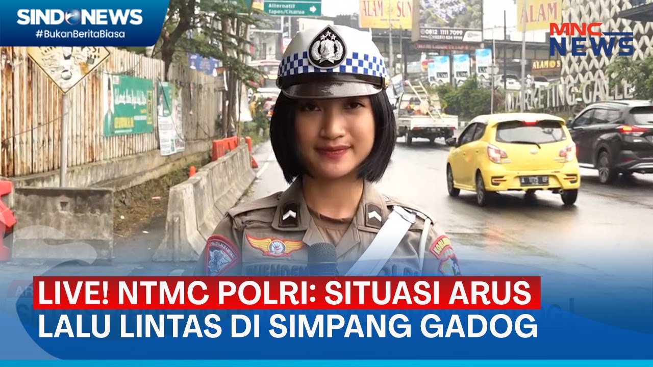 LIVE NTMC Polri: Situasi Arus Lalu Lintas di Simpang Gadog