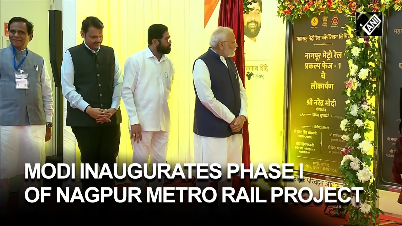 PM Modi inaugurates Phase I of the Nagpur Metro rail project