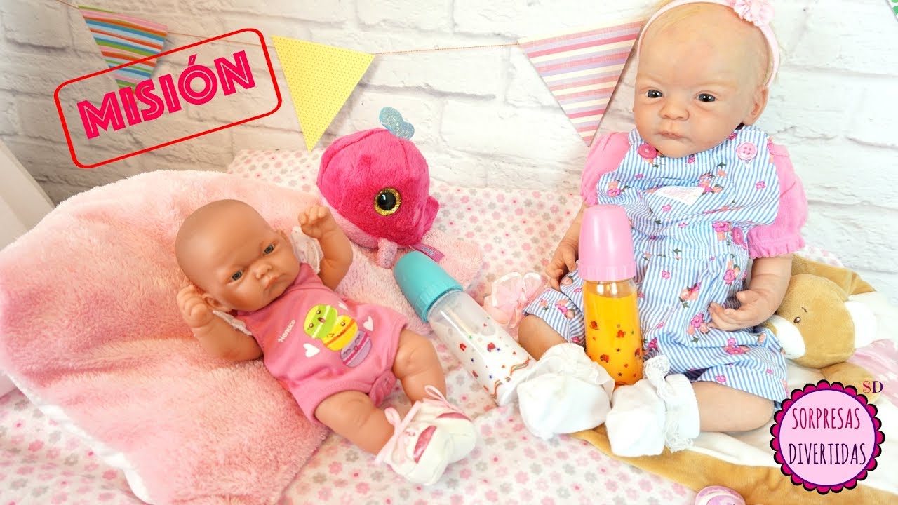 Juguetes Misión RESCATE - Las muñecas hablan Reborn Lindea y bebé Ben