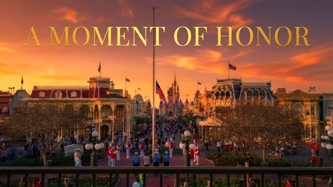 Flag Retreat Located in Main Street, U.S.A. #disney #waltdisneyworld #nationalanthem #usa #honor