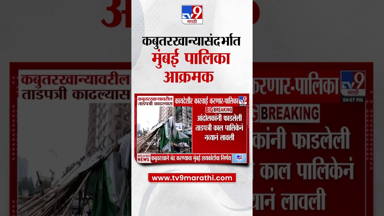 Dadar Kabutar Khana | कबुतरखान्यासंदर्भात मुंबई पालिका आक्रमक