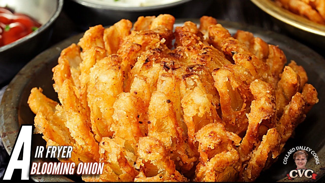 Air Fryer Blooming Onion & Dipping Sauce - Restaurant Recipes You Will Love 💗