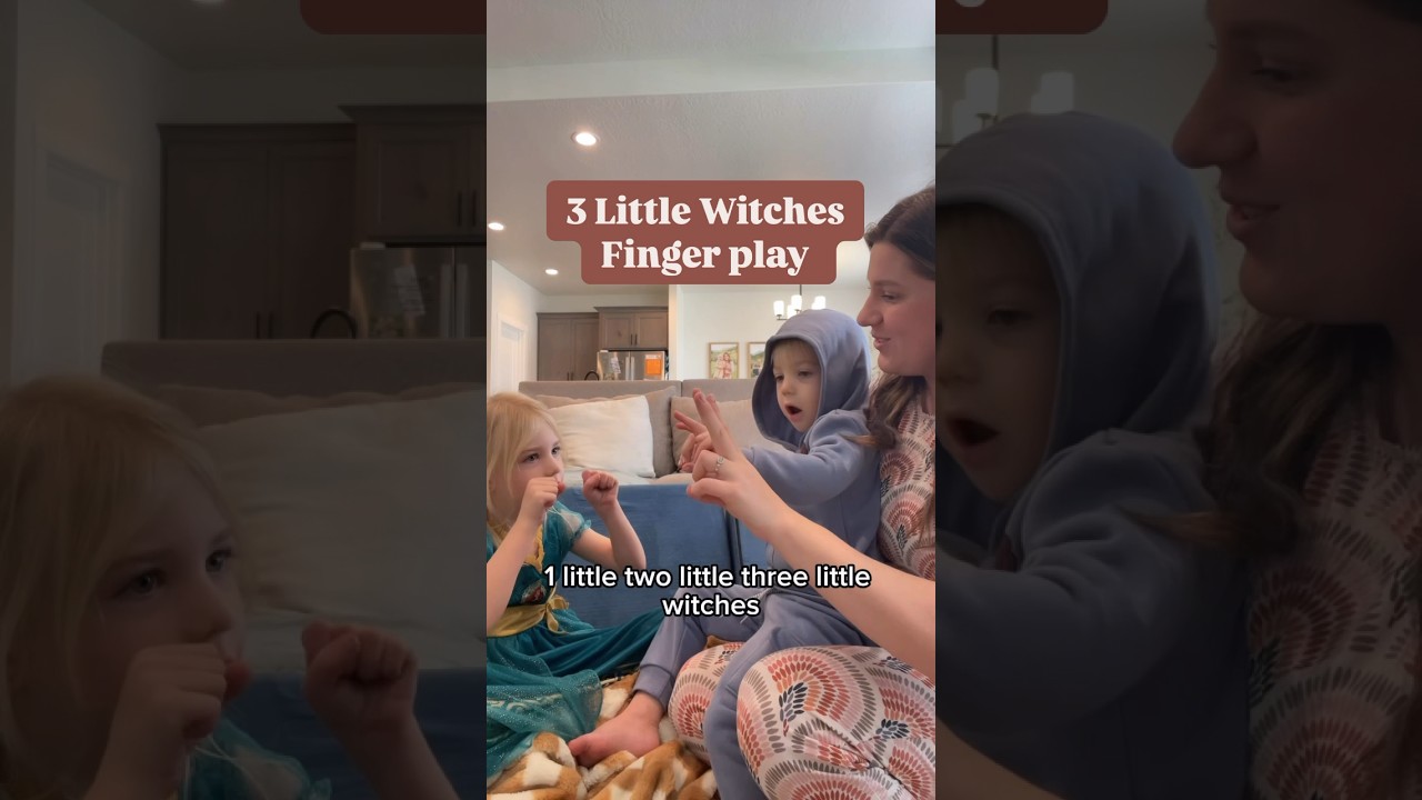 3 Little Witches | Children&rsquo;s Fingerplay Song | Halloween Song