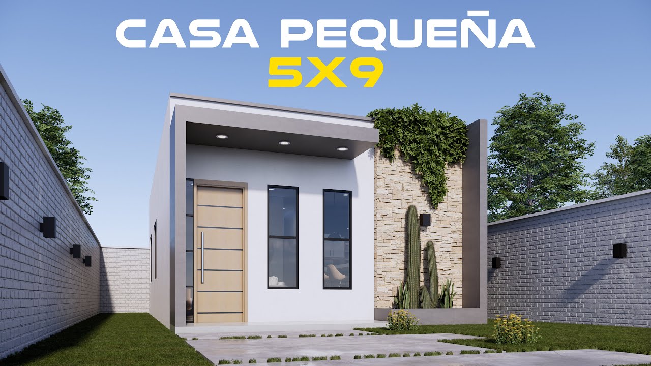 Peque&ntilde;a por fuera, &iexcl;enorme por dentro! 🏡 Casa moderna 5x9 con buena distribuci&oacute;n
