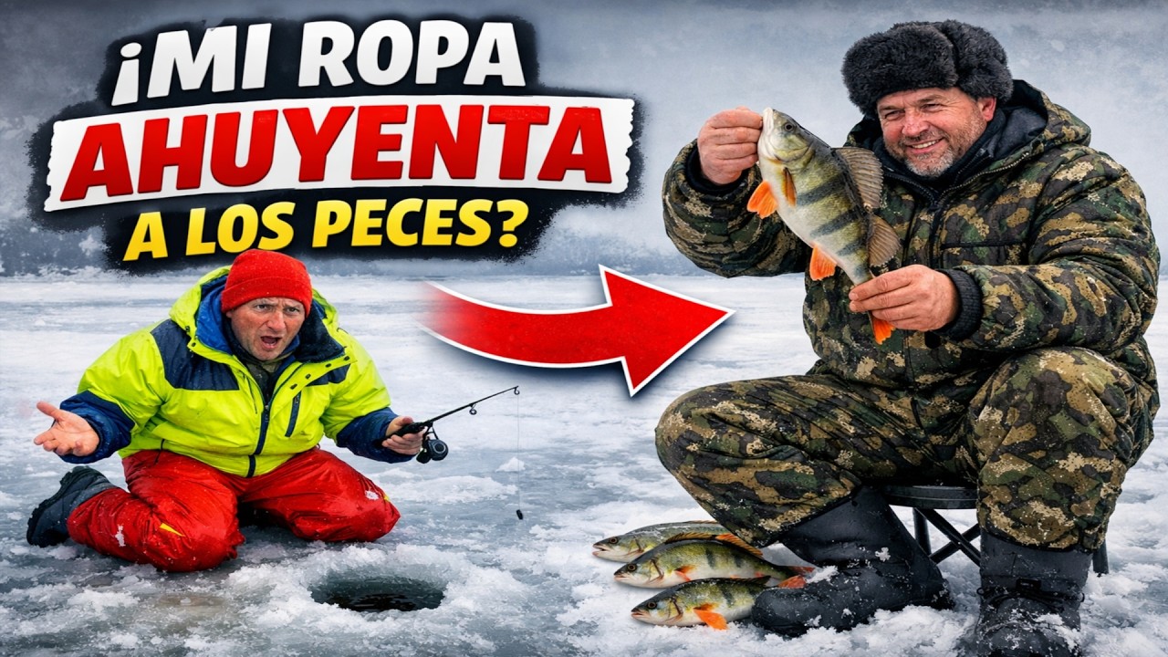 ERROR de NOVATO que te deja SIN PESCADO: ¿Tu ropa brillante espanta a los peces en el hielo?