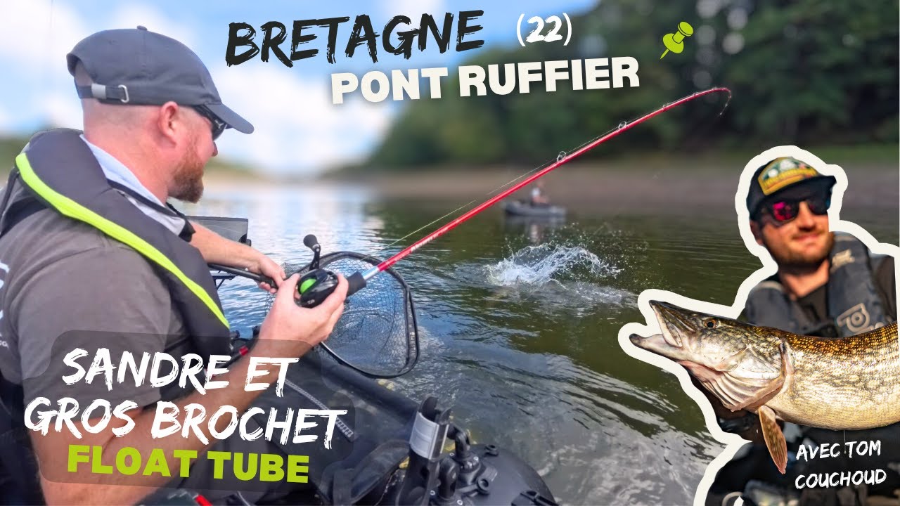 On PECHE des GROS carnassiers en Float Tube sur le lac de Pont Ruffier (Bretagne - 22 )