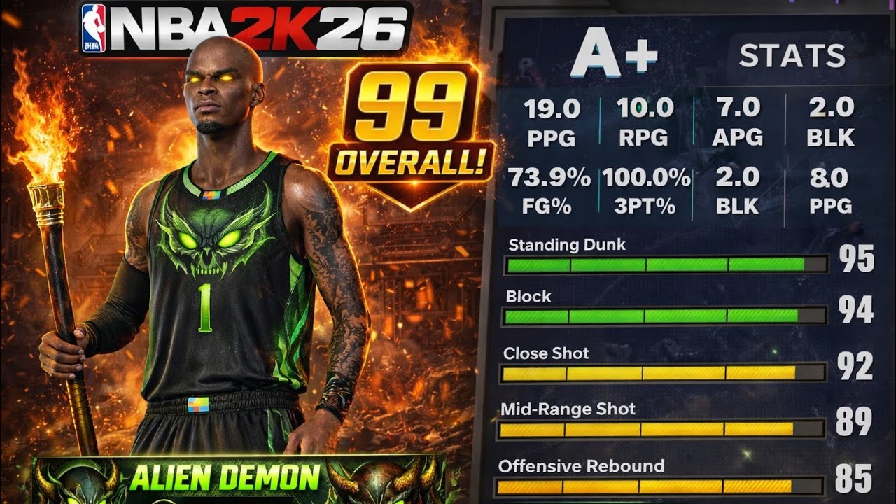 NBA 2K26 70+ POINTS!!!! Victor Wembanyama build IS THE GOAT!!!