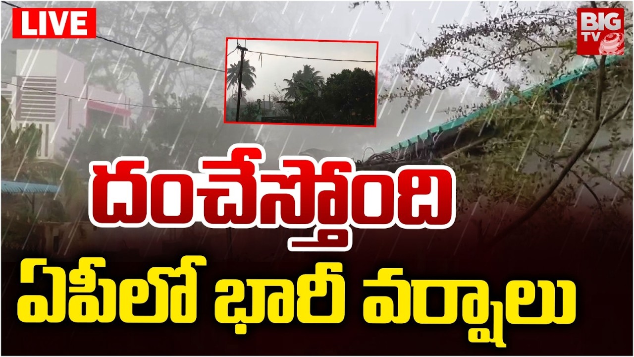 దంచేస్తోంది LIVE |  IMD Alert.. Heavy Rains In AP | Andhra Pradesh Weather News Update | BIG TV