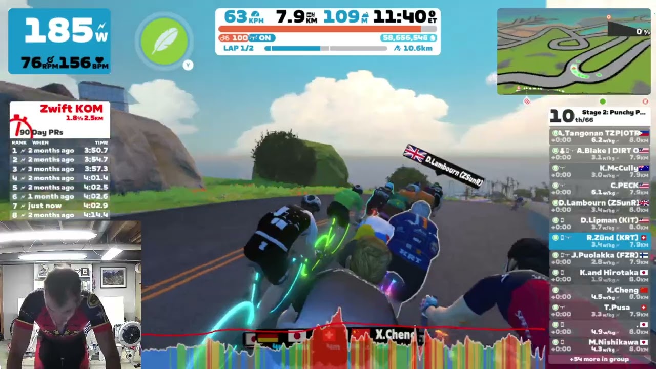 Zwift - Race: Stage 2: Punchy Power - Watopia Hilly Reverse (B) on Hilly Route Reverse in Watopia