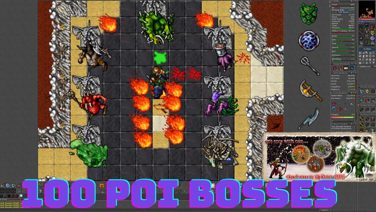 100 POI Bosses (2018-2021 Celesta only) Podsumowanie | Tibia [PL/ENG]