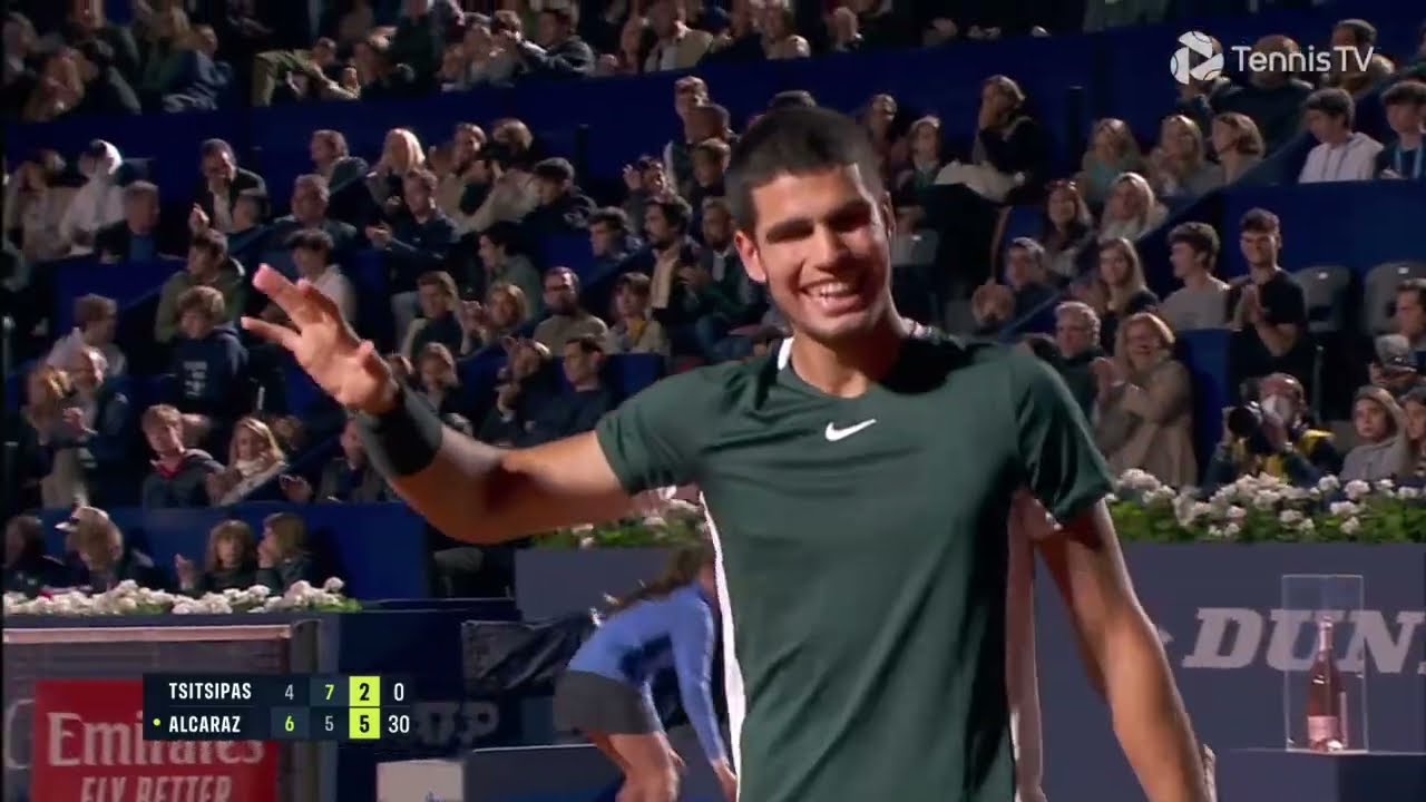 Alcaraz vs Tsitsipas Barcelona 2022 Highlight