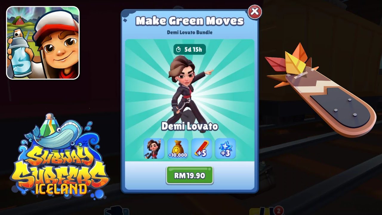 Subway Surfers Iceland 2024 - Unlock Demi Lovato - Make Green Moves