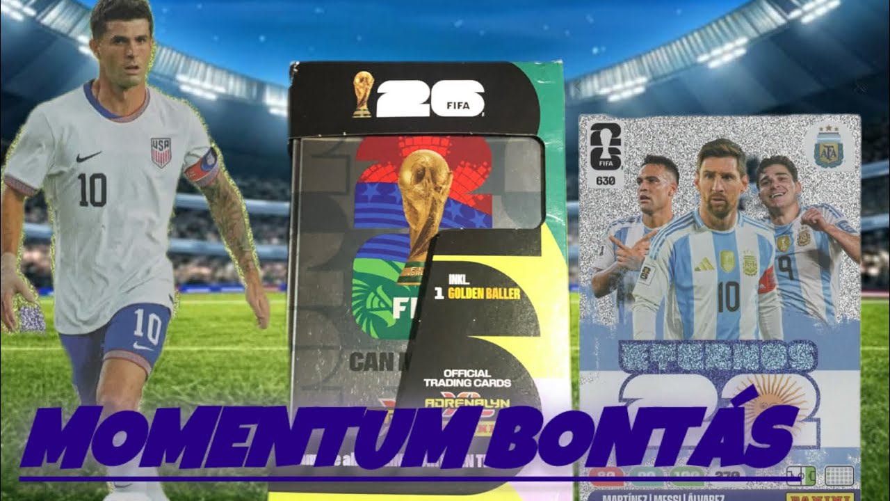 MOMENTUM OPENING 🤯 | Panini Adrenalyn XL World Cup 2026 Dupla Mega Fémdoboz bontás 