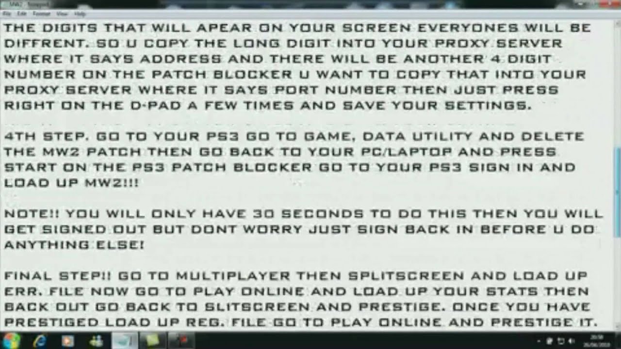 MW2 - 10TH PRESTIGE HACK (AFTER PATCH 1.10)
