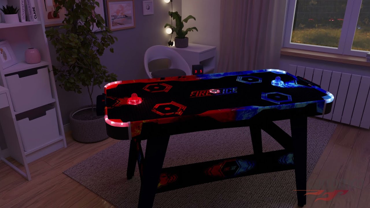 Air Hockey Tisch FIRE vs ICE mit LED-Effekten | Carromco Games (2/2)