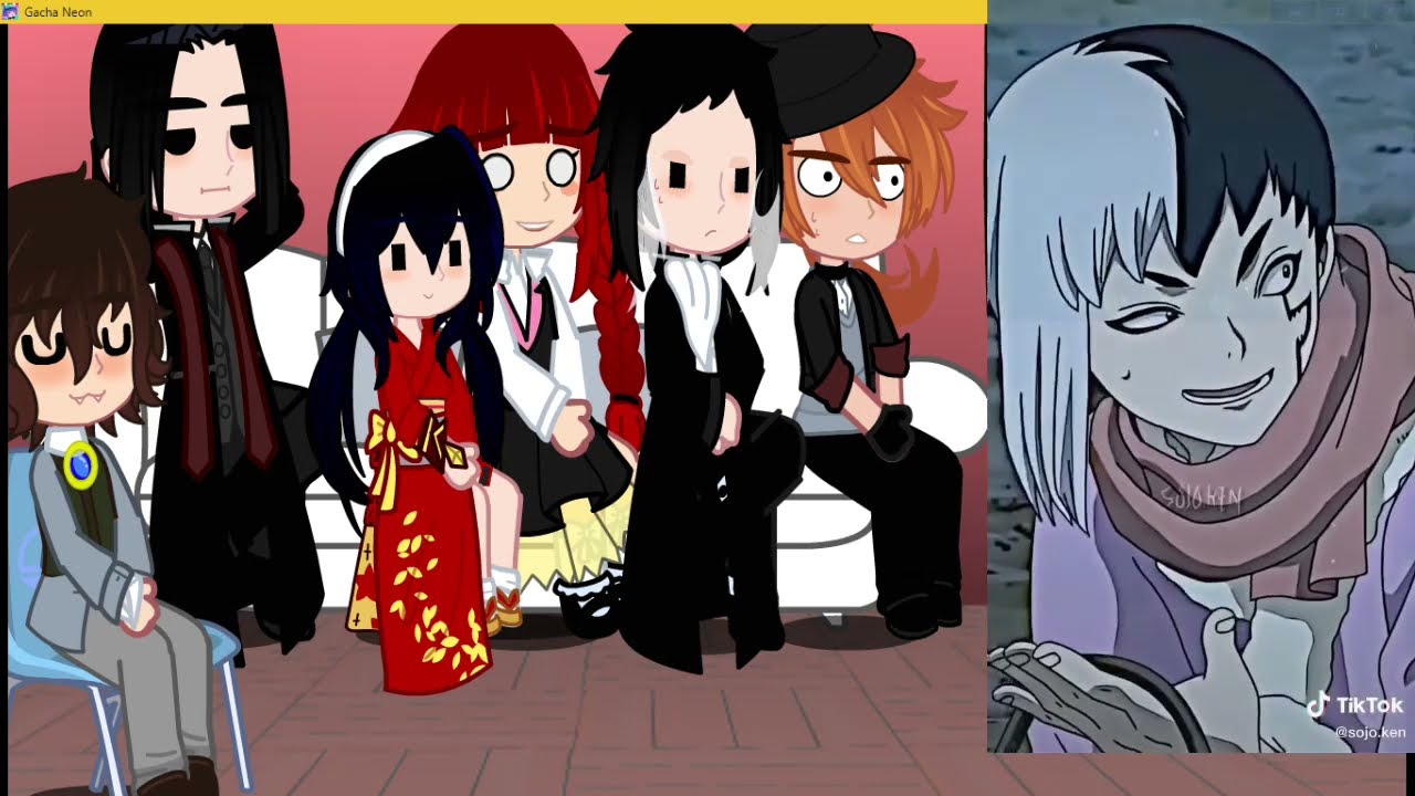 BSD react to Atushi as Gen Asigiri  (Shin Soukoku)