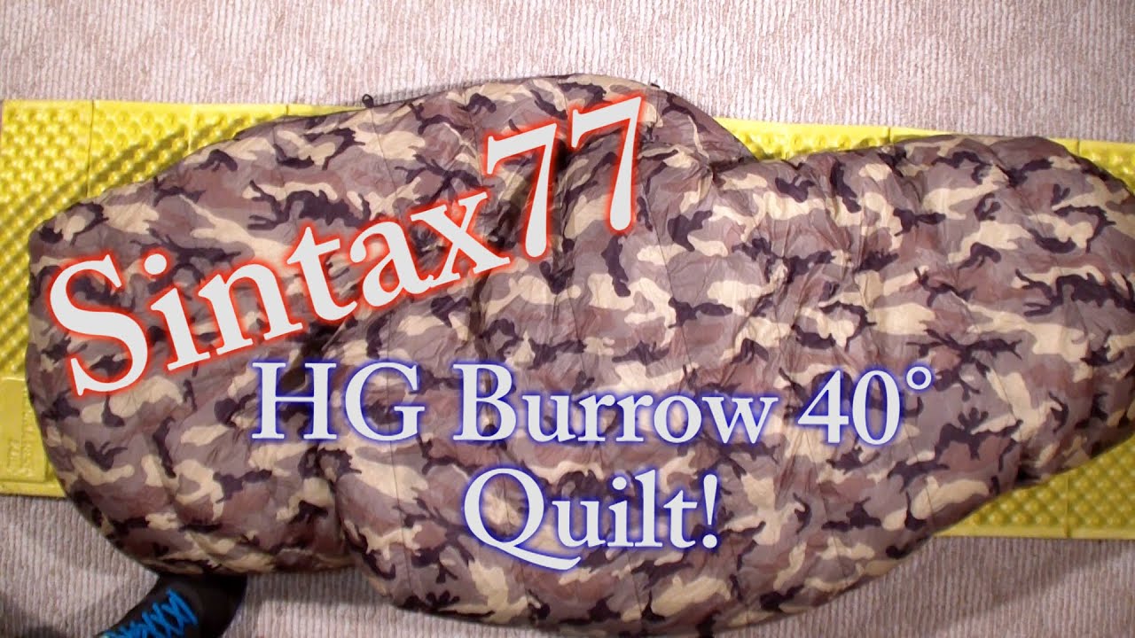 Hammock Gear Burrow 40 - Down Top Quilt Review