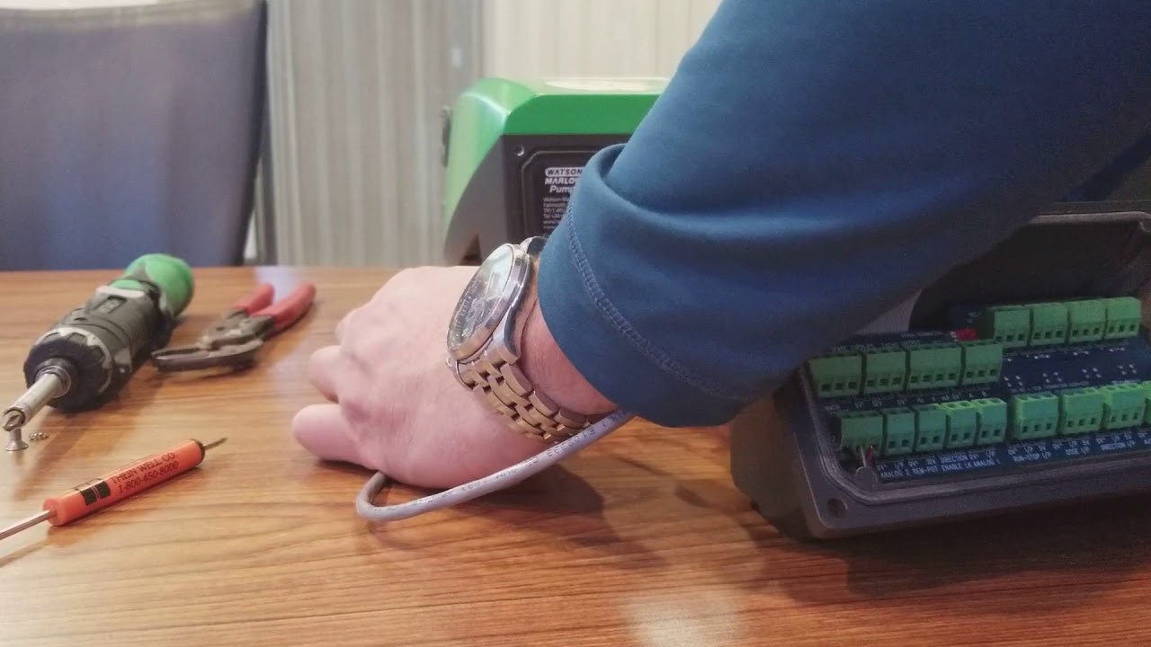 Watson Marlow optical leak detector install