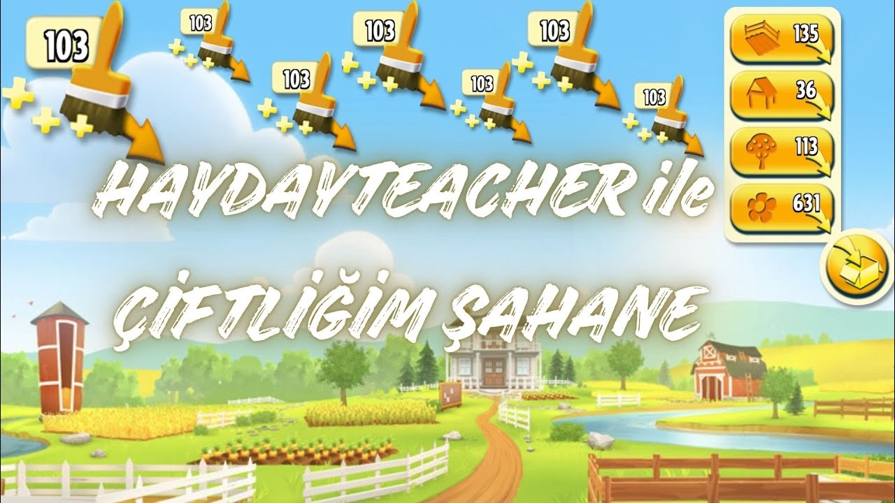 HAYDAYTEACHER İLE ÇİFTLİĞİM ŞAHANE - 2 💐 (Hay Day Çiftlik) #hayday
