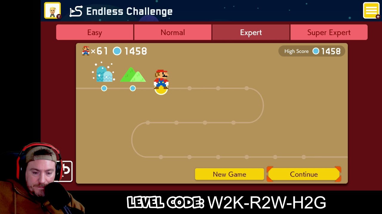 Endless Expert! (50 Lives | 1,434 Clears) Family Friendly Mario Maker 2 | Nintendo Switch 2