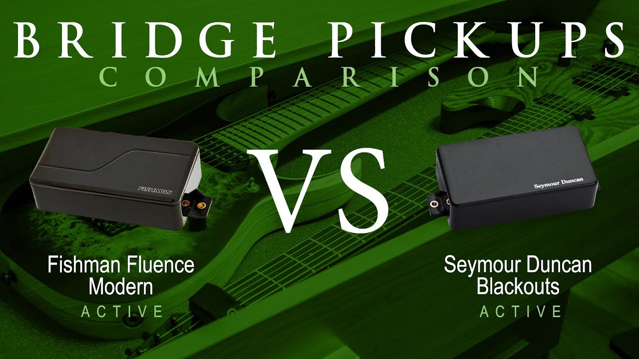 Fishman FLUENCE MODERN (ceramic) vs Seymour Duncan BLACKOUTS - Bridge Pickup Guitar Comparison