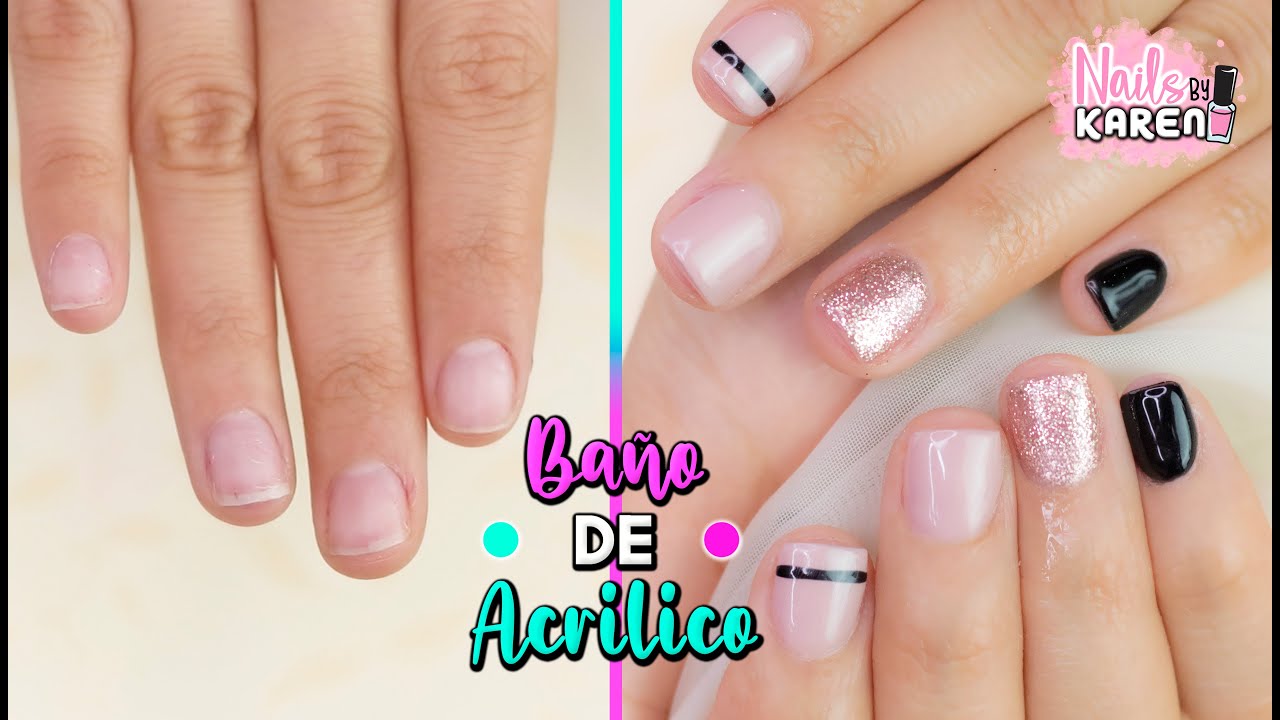 UÑAS MINIS con BAÑO de ACRÍLICO - Clienta
