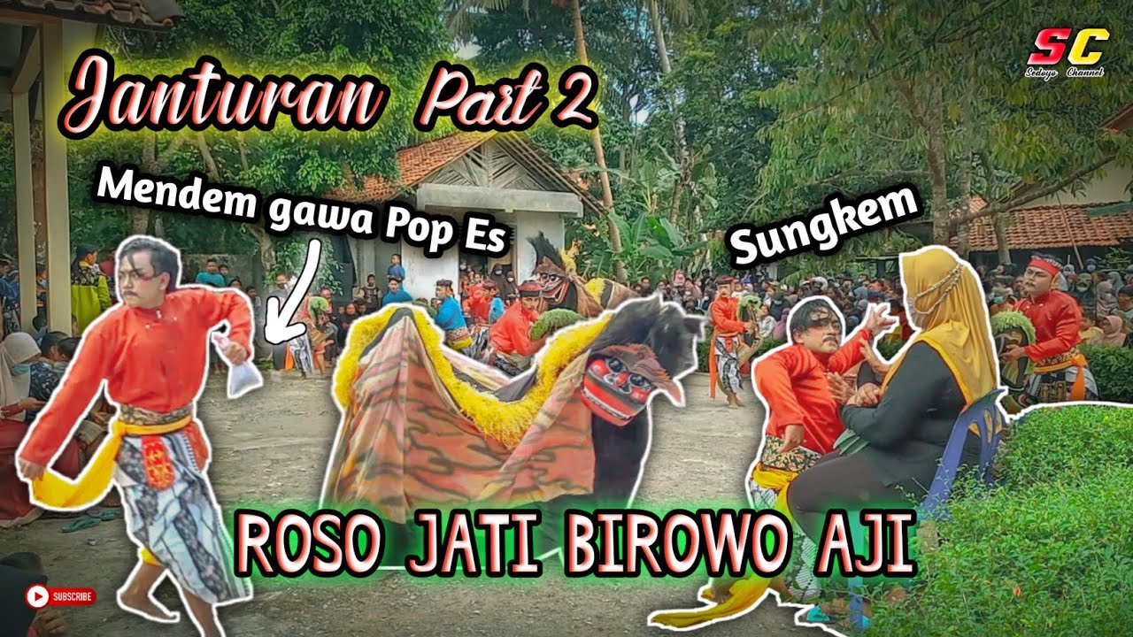 Janturan Part 2 ada yang mendem bawa pop ice || Ebeg ROSO JATI BIROWO AJI