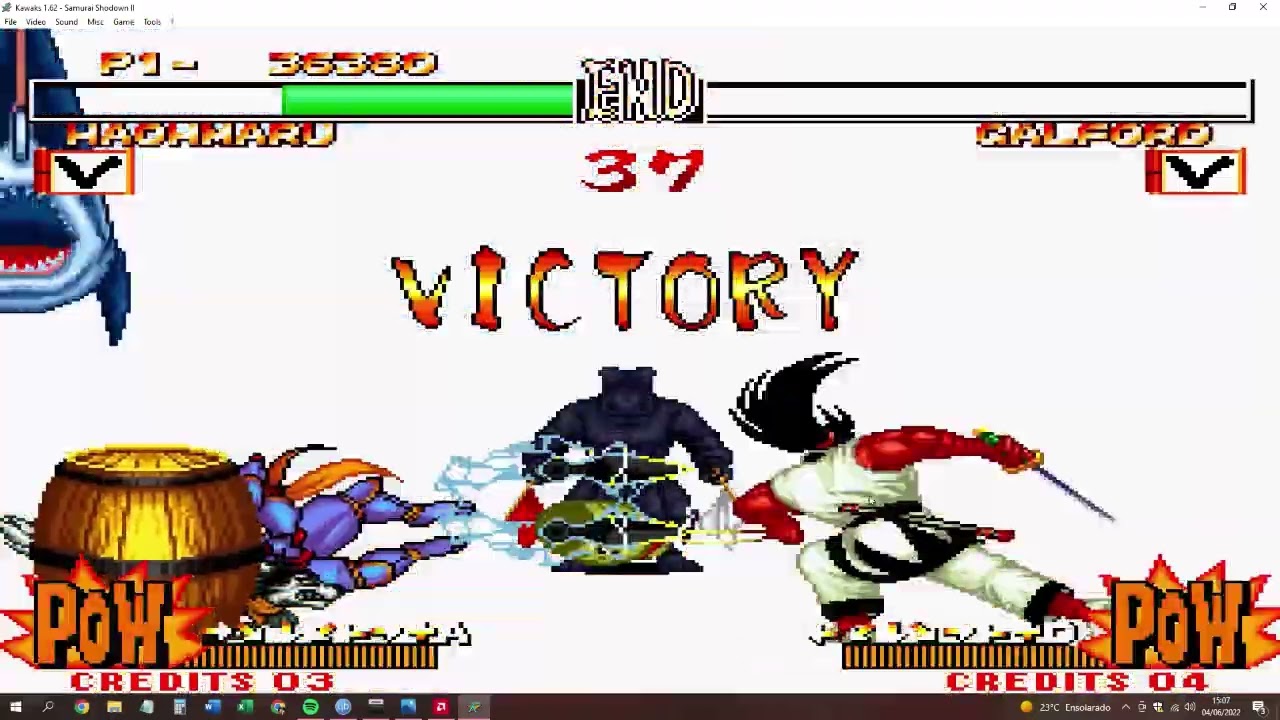 SAMURAI SHODOWN 2  golpe especial do Haohmaru