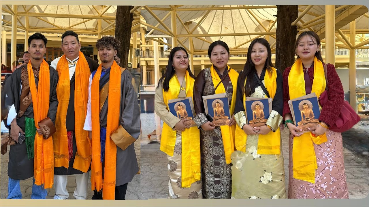 Blessing from His Holiness the Dalai Lama ￼calgary # Tibetan # Vlogger 🙏🙏