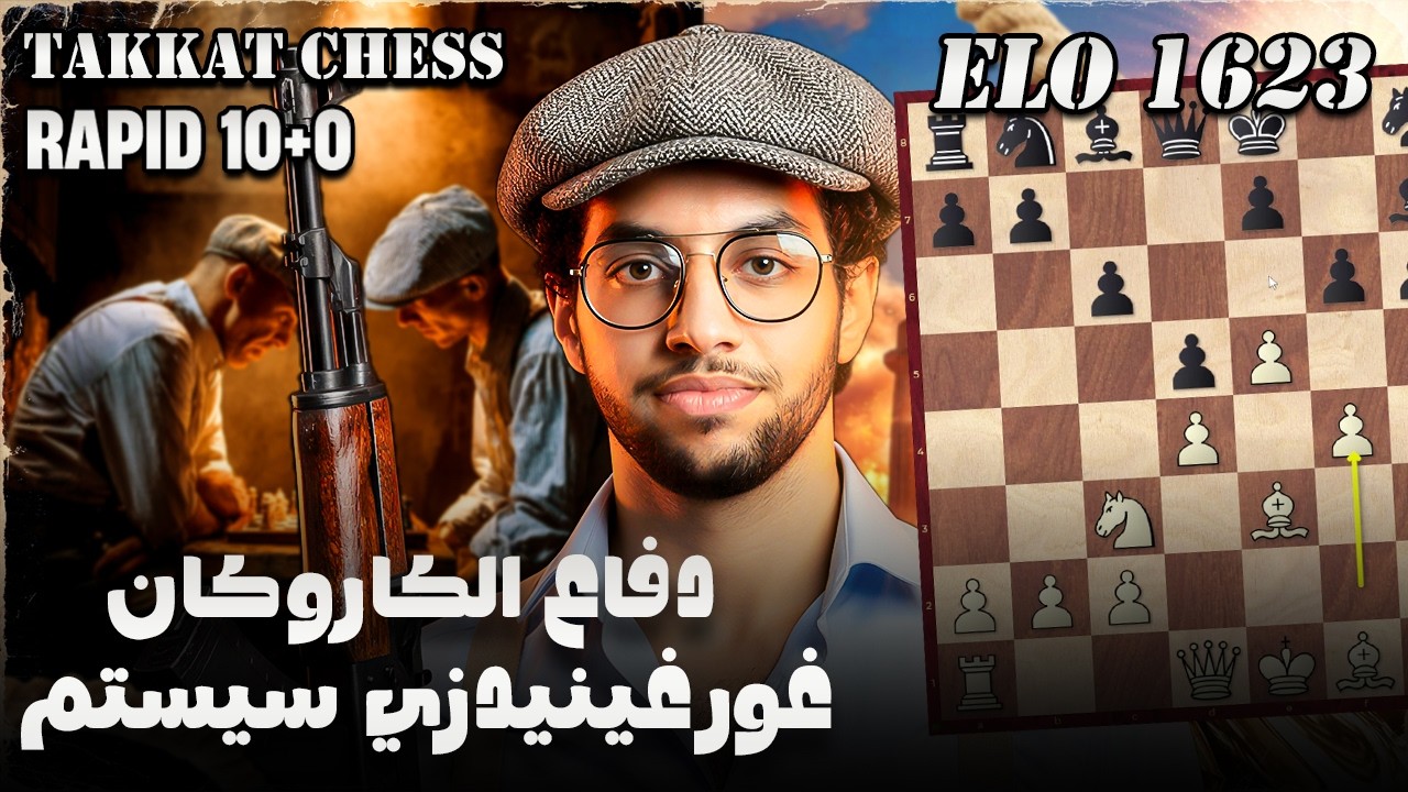 سيستم هيكارو في دفاع الكاروكان | شطرنج في السريع | دروس استراتيجية للمستوى المتوسط (ضد 1623)