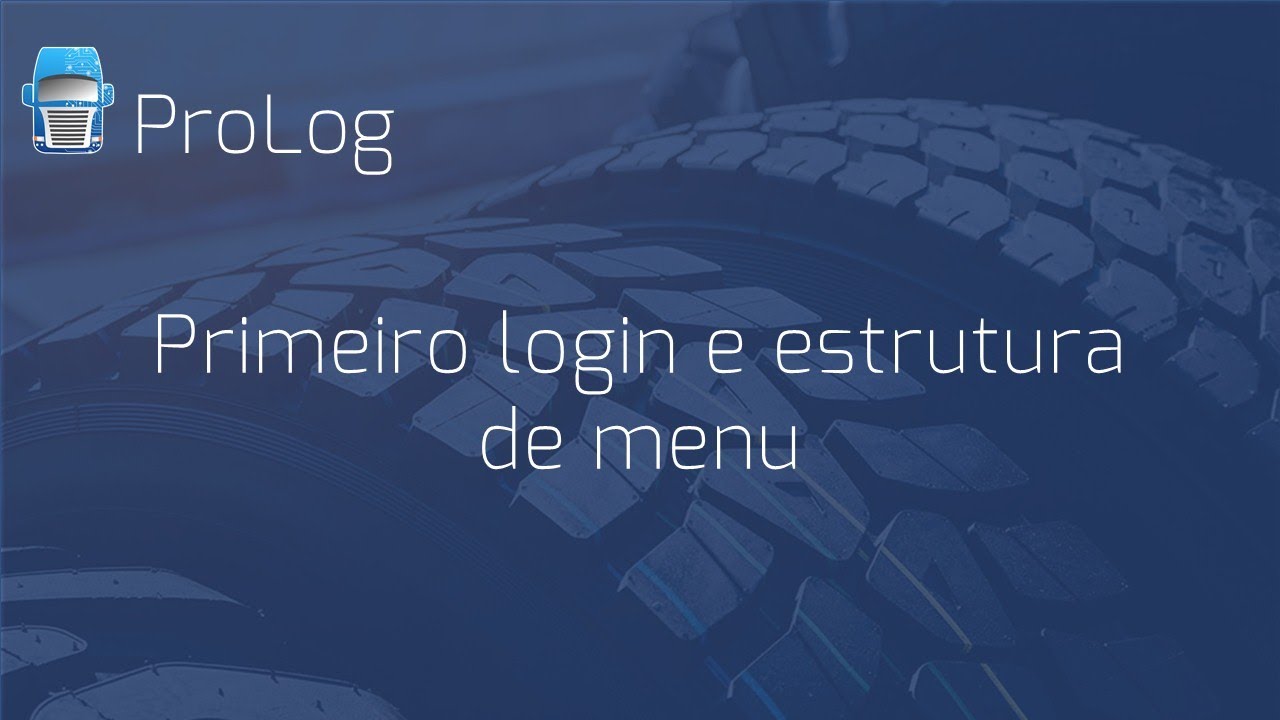 Primeiro login e estrutura de menu