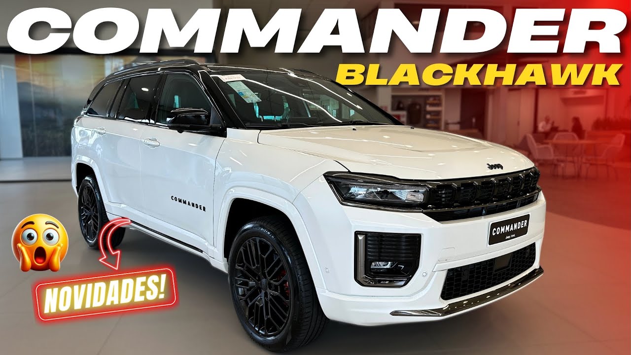 COMMANDER BLACKHAWK 2026 - O SUV 7 lugares mais completo da Jeep