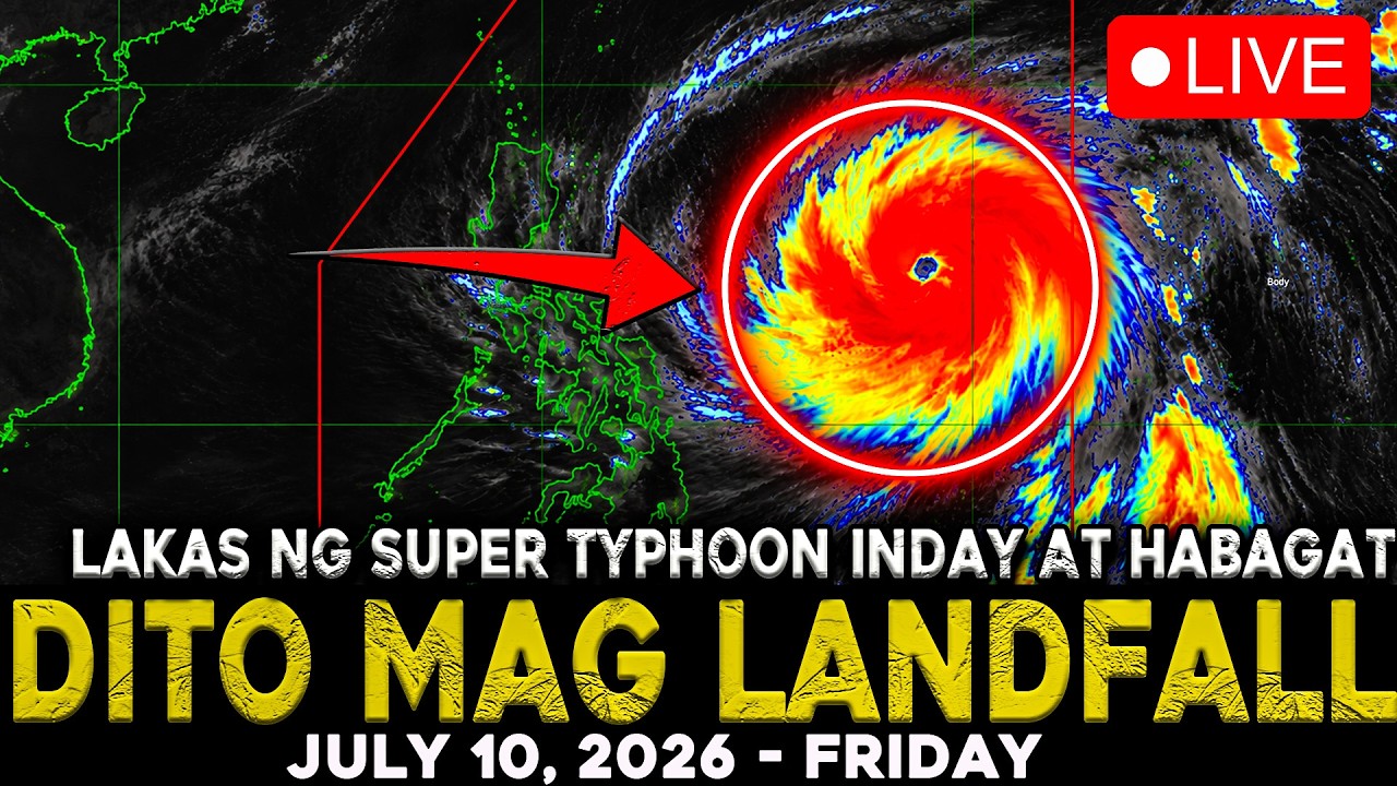 JULY 10  2026 | TYPHOON INDAY  MAGLALANDFALL NA | HABAGAT PATULOY NA LUMALAKAS!