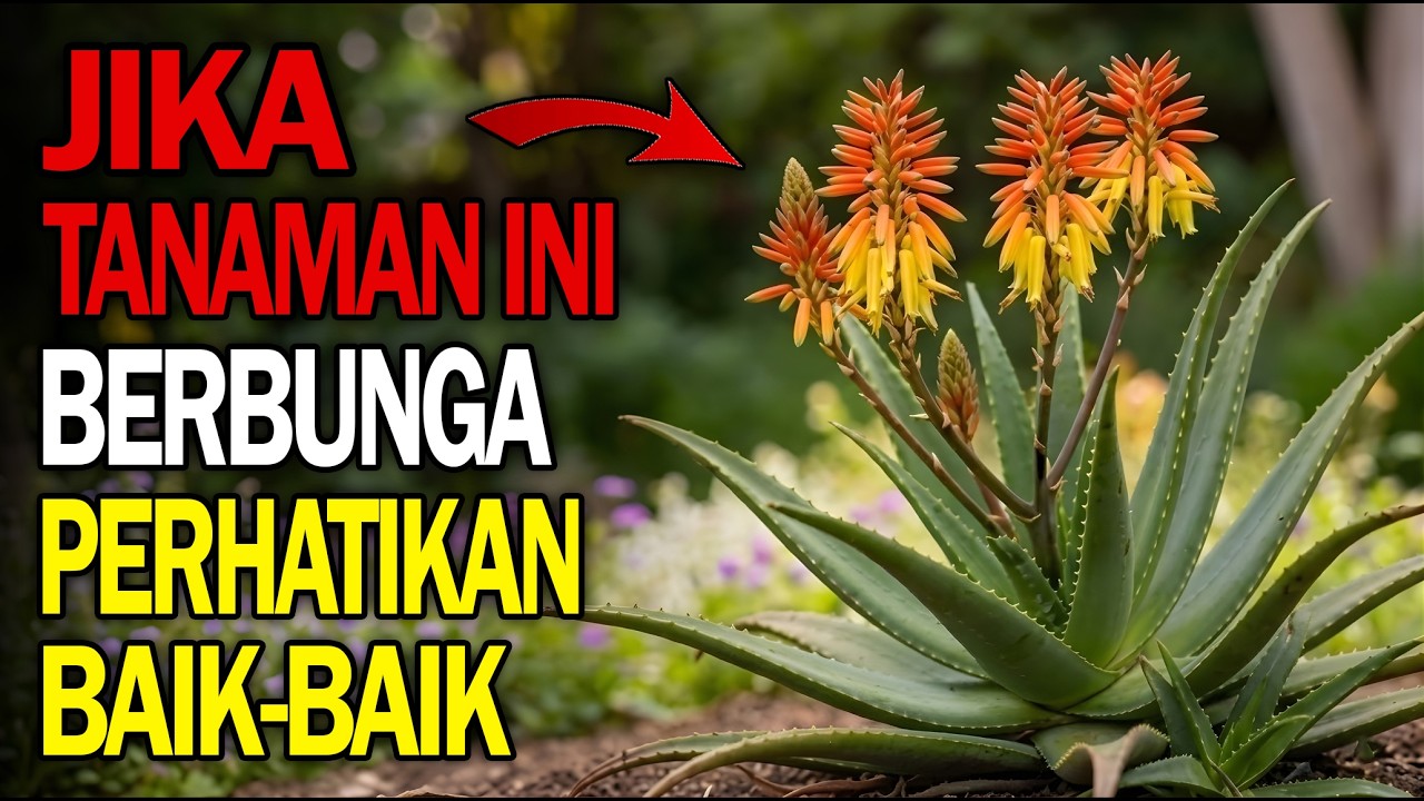 Mengapa Tanaman Lidah Buaya Tiba-Tiba Berbunga? Misteri Alam Yang Jarang Diketahui