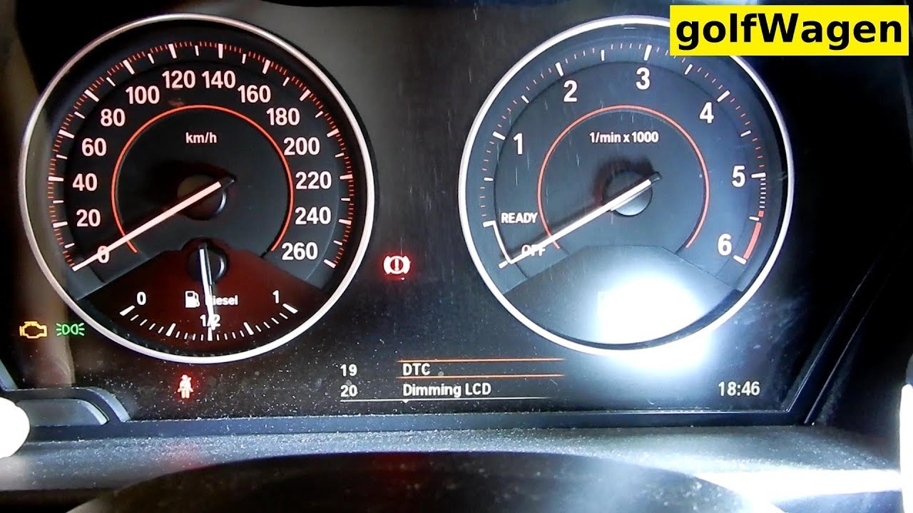 BMW 1 F20 hidden menu check DTC